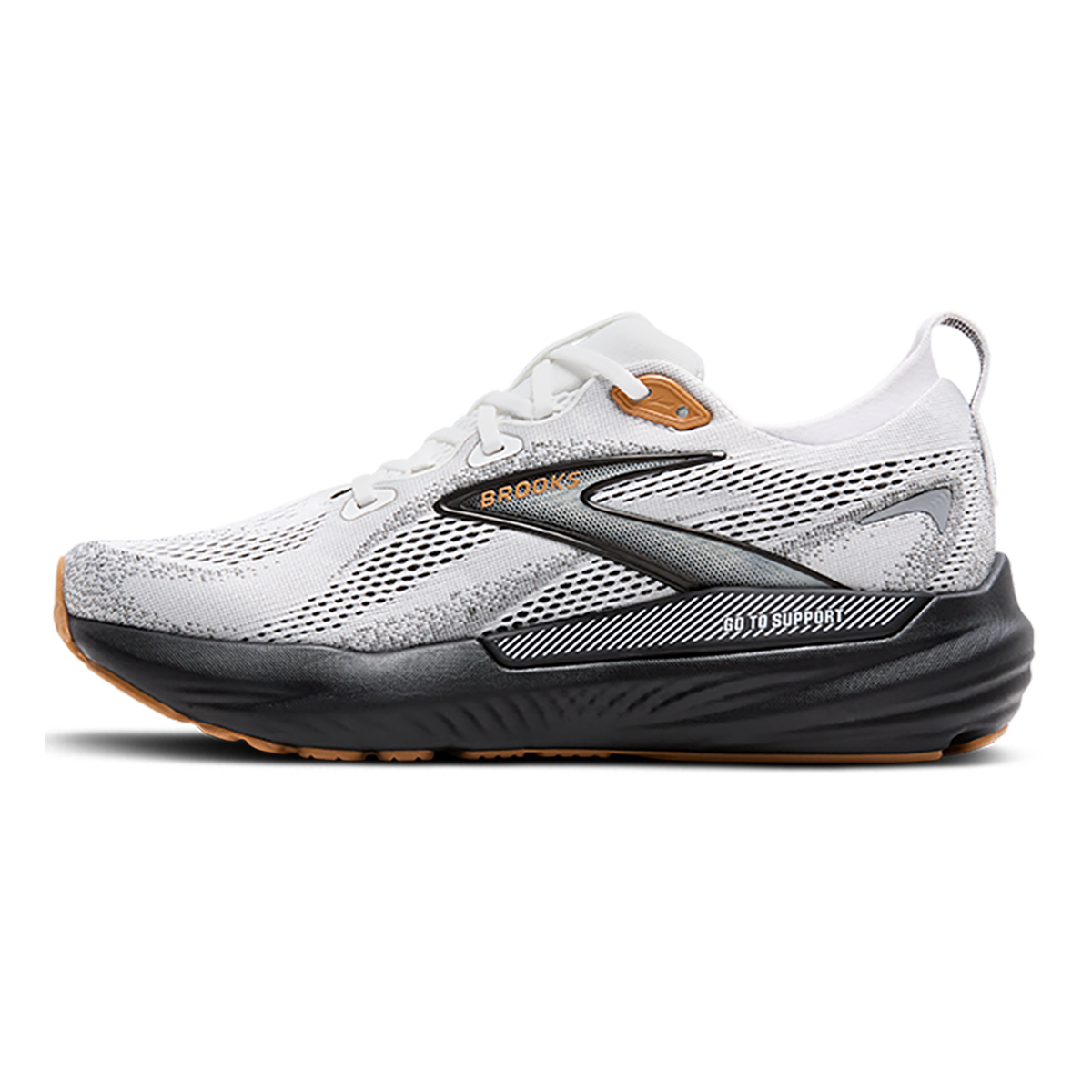Brooks Glycerin GTS 22 — Black - Black - Ebony — Size D — Width 8 — Lifestyle View