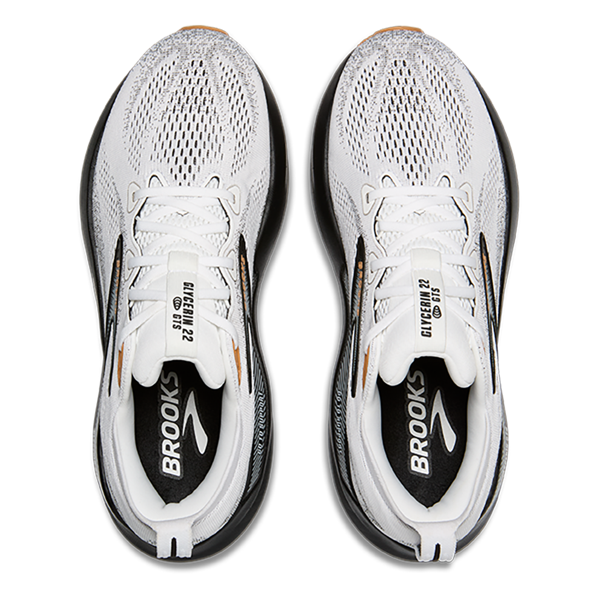 Brooks Glycerin GTS 22 — Black - Black - Ebony — Size D — Width 8 — Alternate View 7