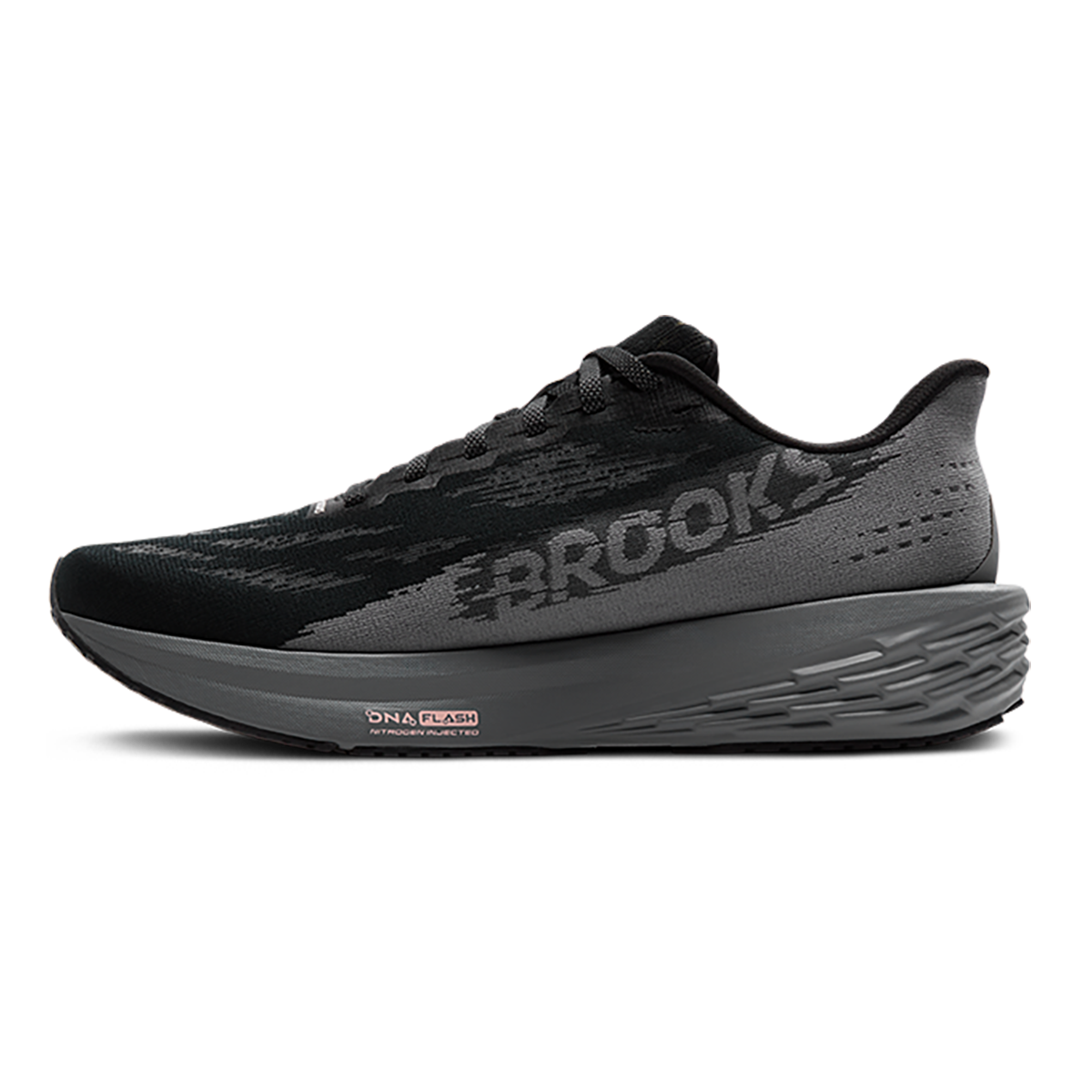 Brooks Launch 11 — Black - Grey - Gold — Size D — Width 8.5 — Lifestyle View