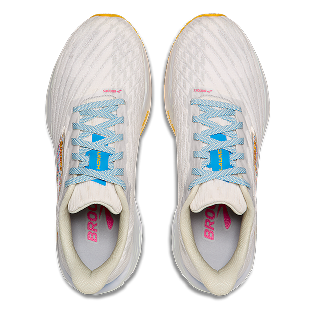 Brooks Launch 11 — Black - Grey - Gold — Size D — Width 8.5 — Back View