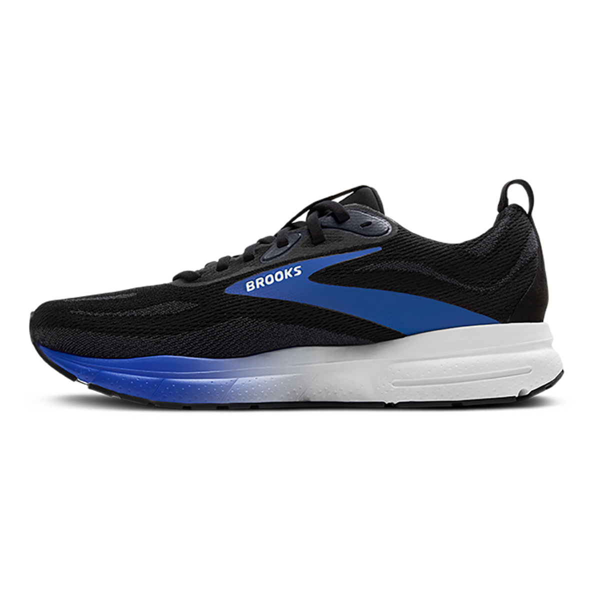 Brooks Trace 4 — Black - Cobalt - Limpet — Size D — Width 9 — Lifestyle View