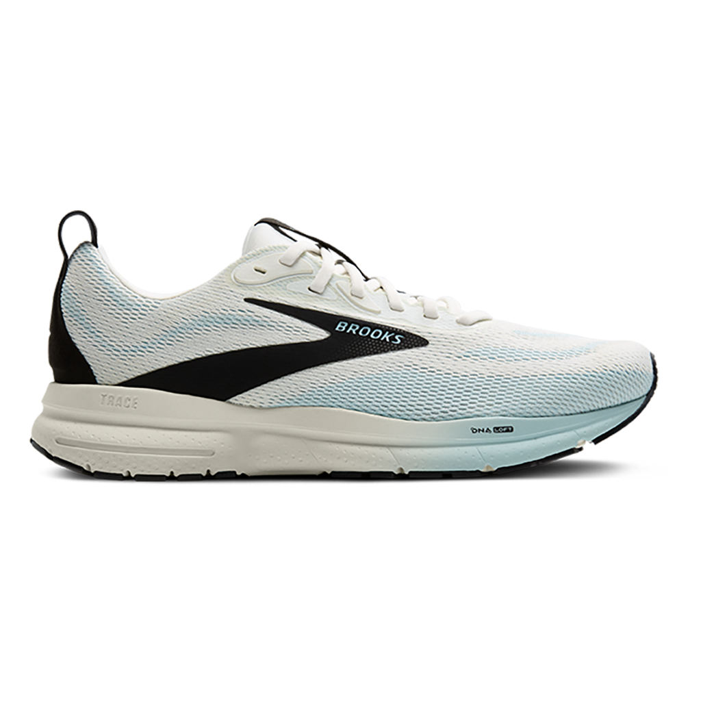 Brooks Trace 4 — Black - Cobalt - Limpet — Size D — Width 9 — Front View