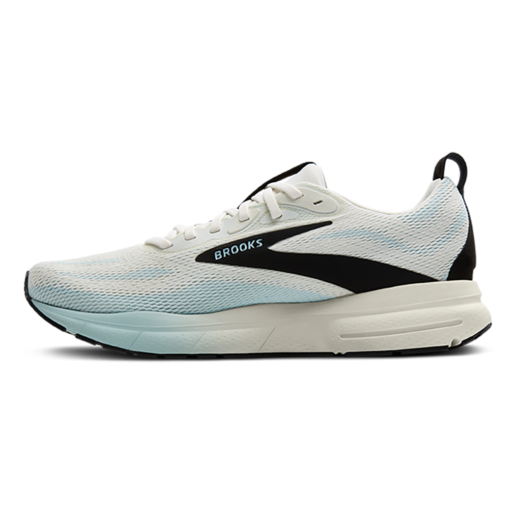 Brooks Trace 4 — Black - Cobalt - Limpet — Size D — Width 9 — Side View