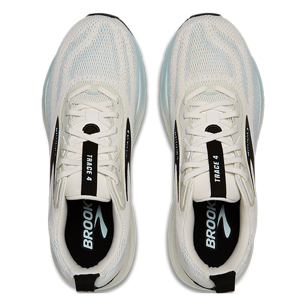 Brooks Trace 4 — Black - Cobalt - Limpet — Size D — Width 9 — Back View