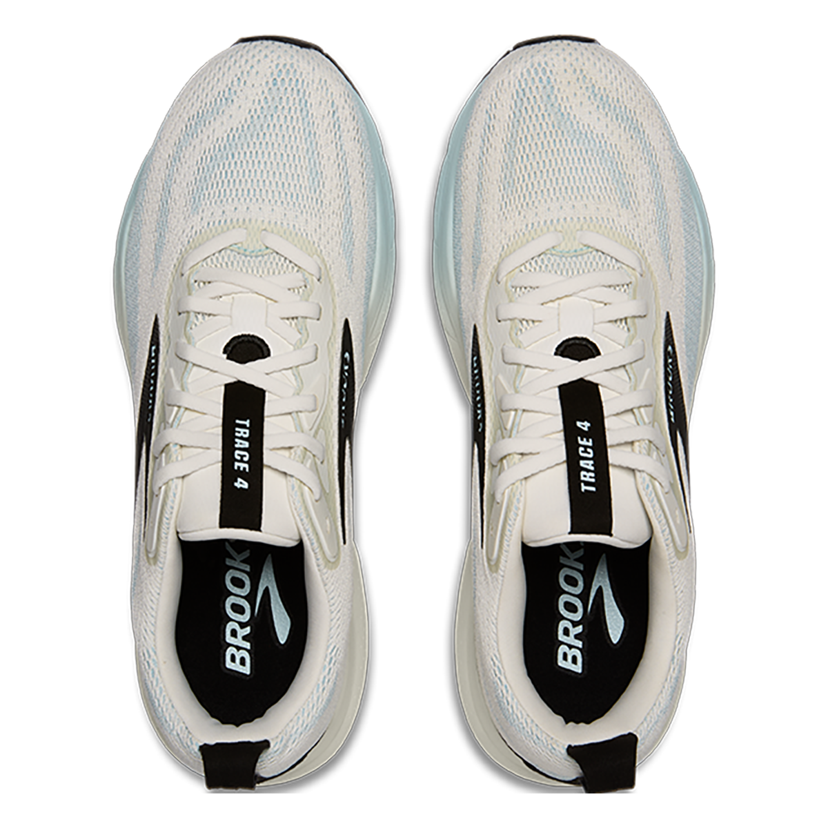 Brooks Trace 4 — Black - Cobalt - Limpet — Size D — Width 9 — Back View