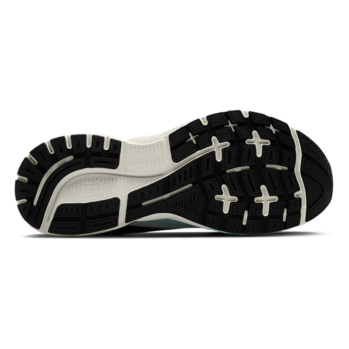 Brooks Trace 4 — Black - Cobalt - Limpet — Size D — Width 9 — Top View