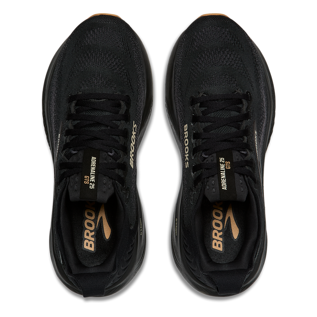 Brooks Adrenaline GTS 25 — Black - Black - Ebony — Size D — Width 8 — Alternate View 32