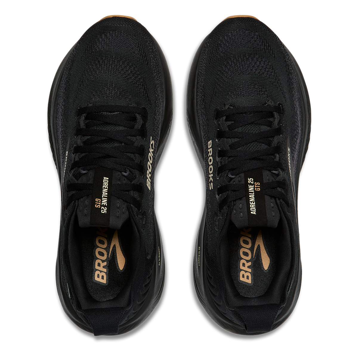 Brooks Adrenaline GTS 25 — Black - Black - Ebony — Size D — Width 8 — Alternate View 32