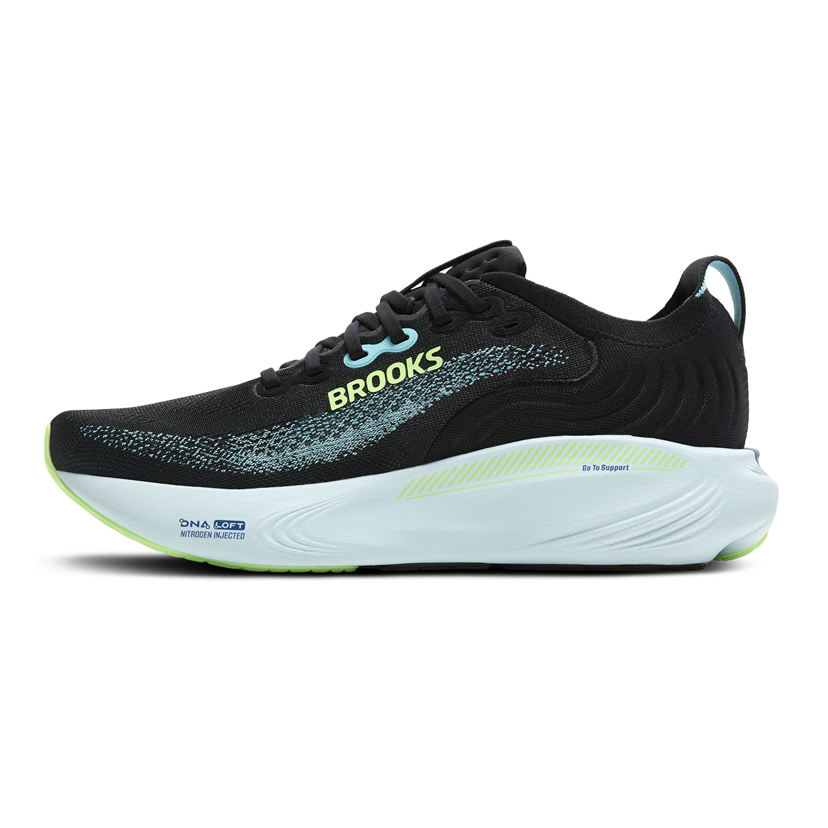 Brooks Adrenaline GTS 25 — Black - Black - Ebony — Size D — Width 8 — Alternate View 23