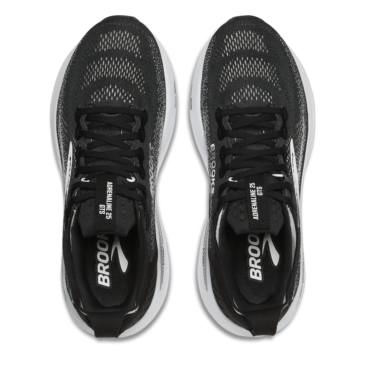 Brooks Adrenaline GTS 25 — Black - Black - Ebony — Size D — Width 8 — Alternate View 15