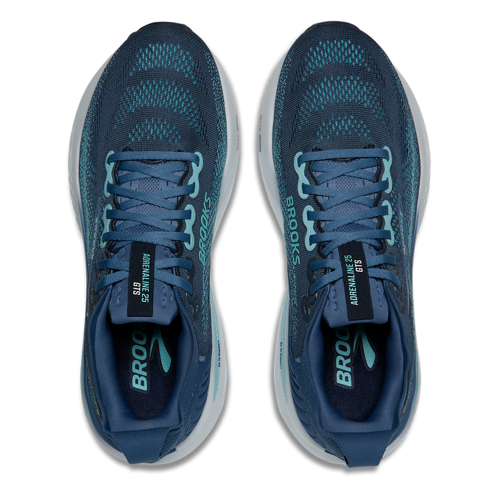 Brooks Adrenaline GTS 25 — Black - Black - Ebony — Size D — Width 8 — Alternate View 36