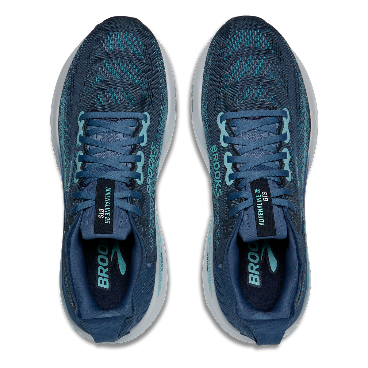 Brooks Adrenaline GTS 25 — Black - Black - Ebony — Size D — Width 8 — Alternate View 36