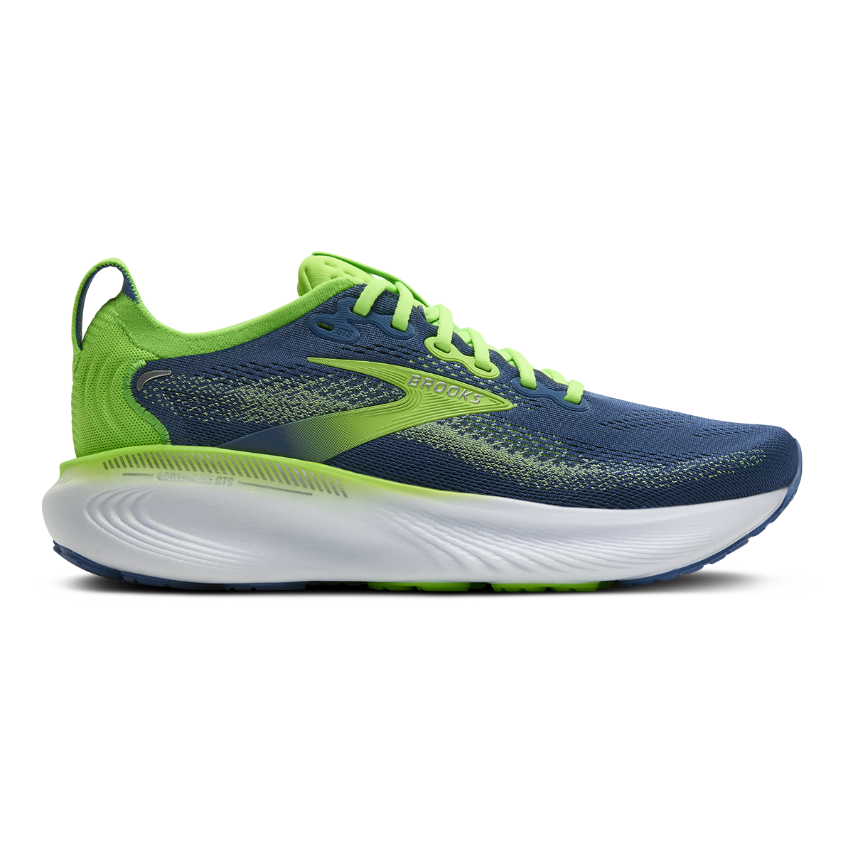 Brooks Adrenaline GTS 25 — Black - Black - Ebony — Size D — Width 8 — Detail View