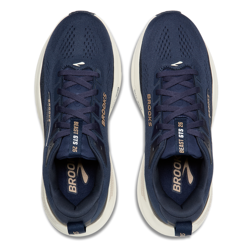Brooks Beast GTS 26 — Black - Black - Grey — Size D — Width 8 — Back View