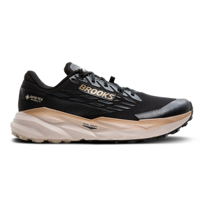 Brooks Cascadia 19 GTX — Black - Ebony - Chateau Gray — Size D — Width 9 — Front View