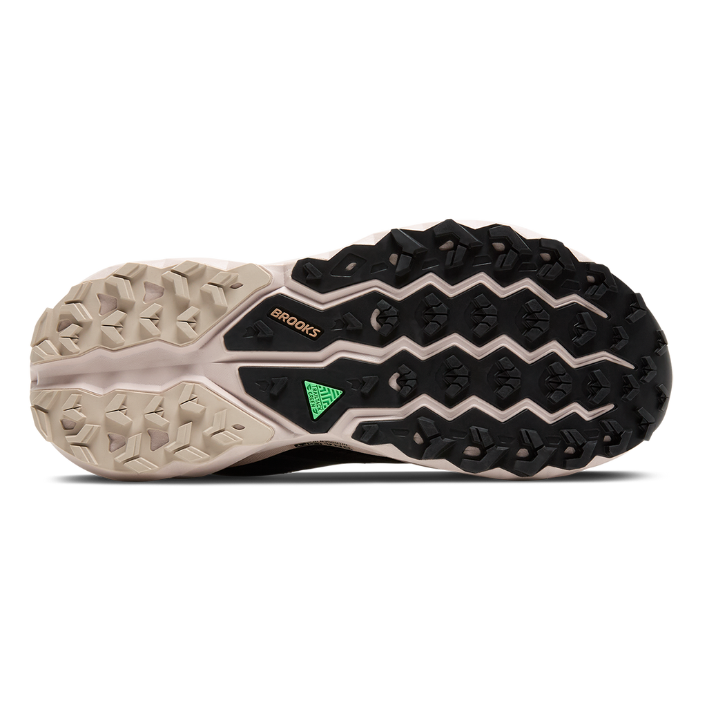 Brooks Cascadia 19 GTX — Black - Ebony - Chateau Gray — Size D — Width 9 — Top View