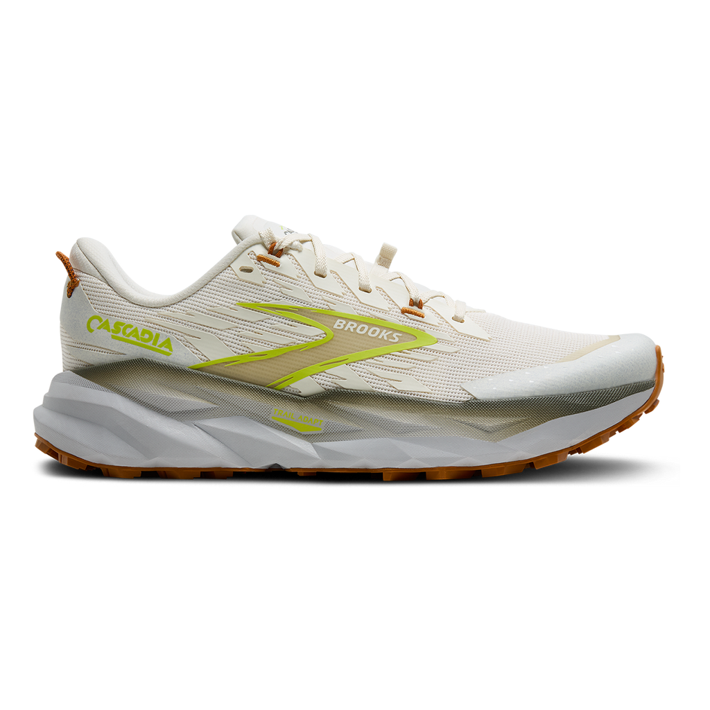 Brooks Cascadia 19 — Black - Black - Ebony — Size D — Width 10 — Front View
