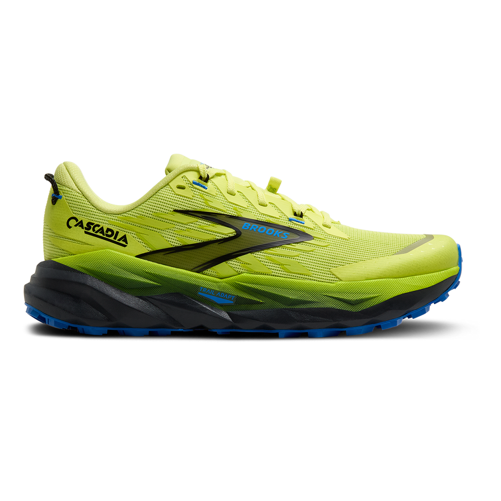 Brooks Cascadia 19 — Black - Black - Ebony — Size D — Width 10 — Detail View