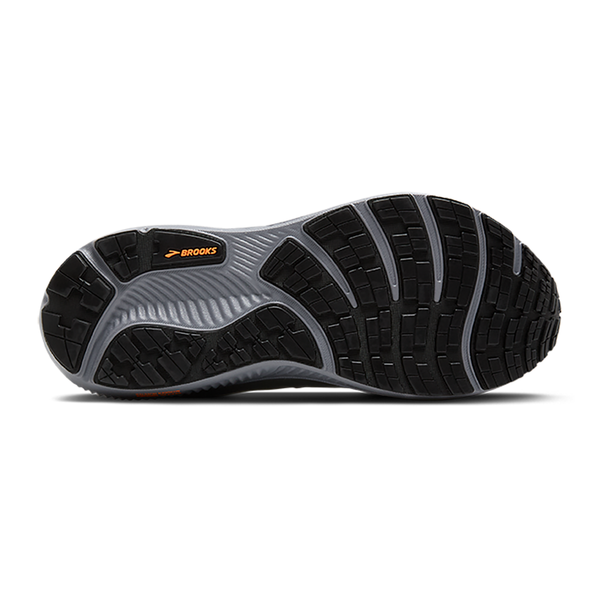 Brooks Ghost 17 GTX — Black - Black - Ebony — Size D — Width 9 — Top View