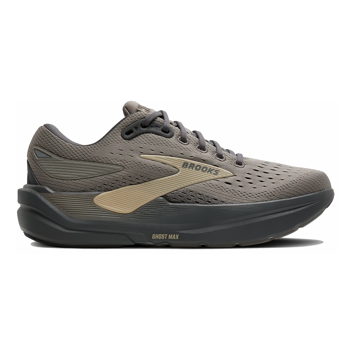 Brooks Ghost Max 3 — Primer Grey - Antarctica - Red — Size D — Width 8 — Alternate View 49