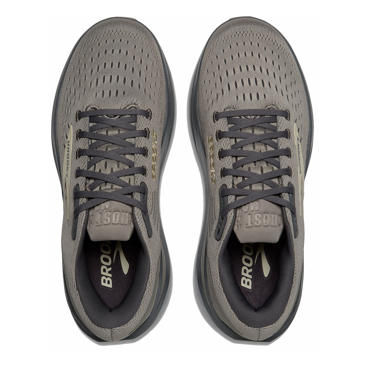 Brooks Ghost Max 3 — Primer Grey - Antarctica - Red — Size D — Width 8 — Alternate View 51