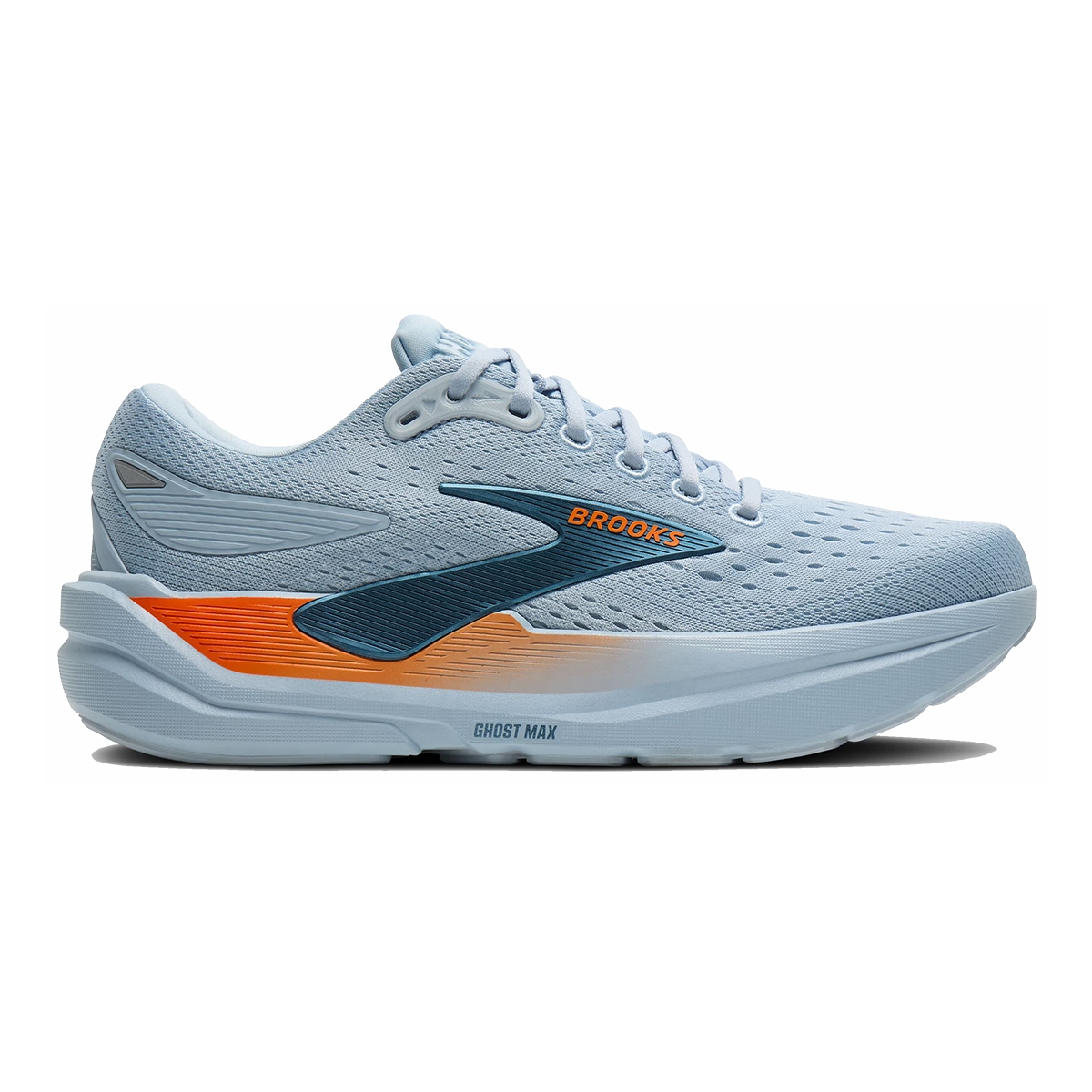 Brooks Ghost Max 3 — Primer Grey - Antarctica - Red — Size D — Width 8 — Alternate View 53