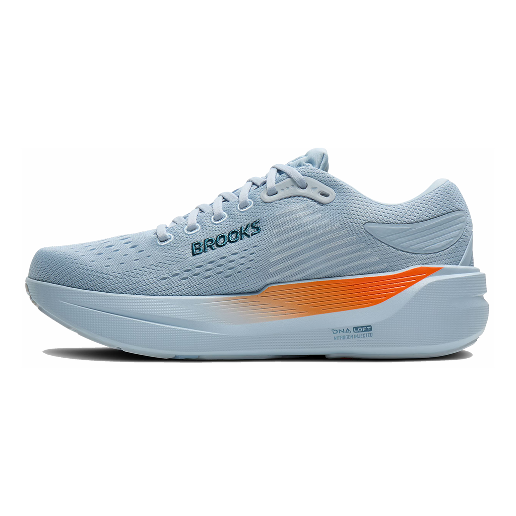 Brooks Ghost Max 3 — Primer Grey - Antarctica - Red — Size D — Width 8 — Alternate View 54