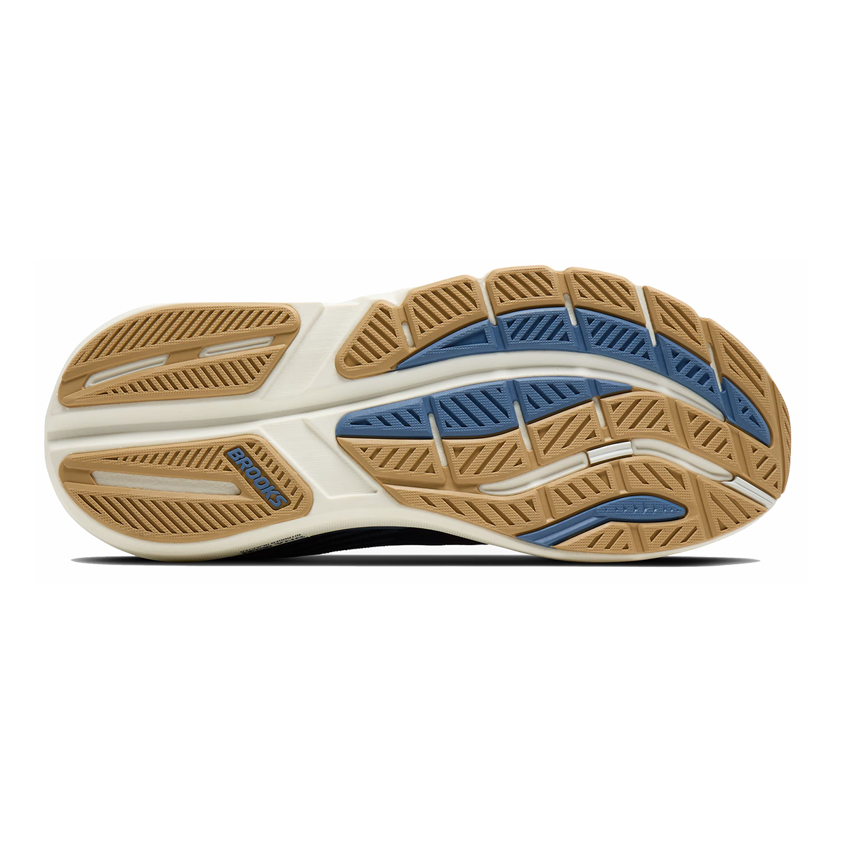 Brooks Ghost Max 3 — Primer Grey - Antarctica - Red — Size D — Width 8 — Top View