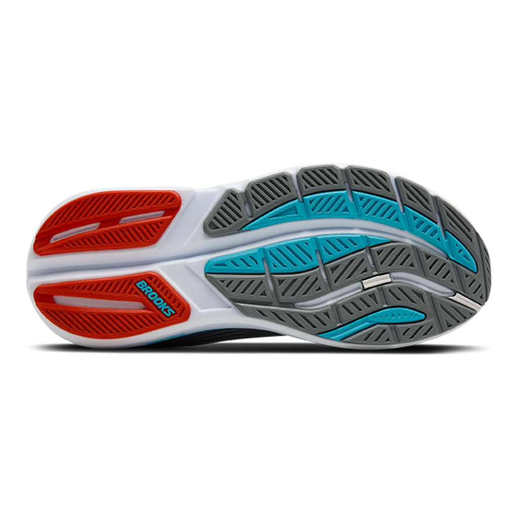 Brooks Ghost Max 3 — Primer Grey - Antarctica - Red — Size D — Width 8 — Alternate View 8