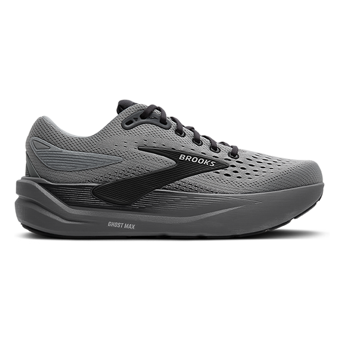Brooks Ghost Max 3 — Primer Grey - Antarctica - Red — Size D — Width 8 — Alternate View 17