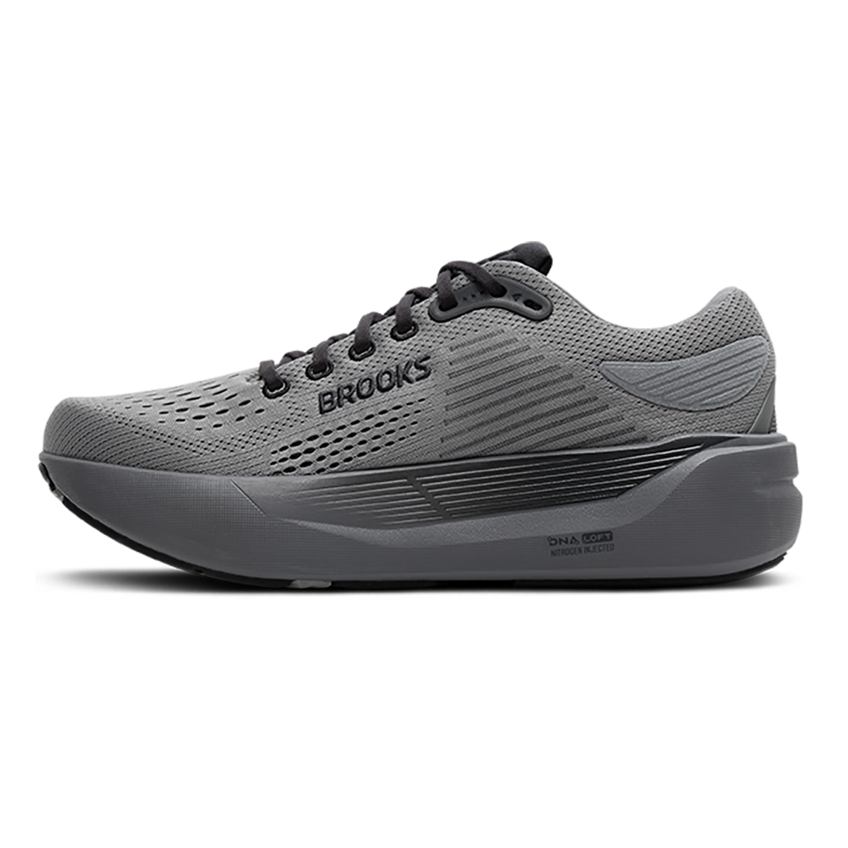 Brooks Ghost Max 3 — Primer Grey - Antarctica - Red — Size D — Width 8 — Alternate View 18