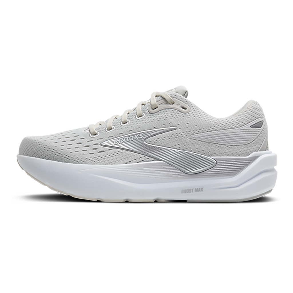 Brooks Ghost Max 3 — Primer Grey - Antarctica - Red — Size D — Width 8 — Alternate View 26