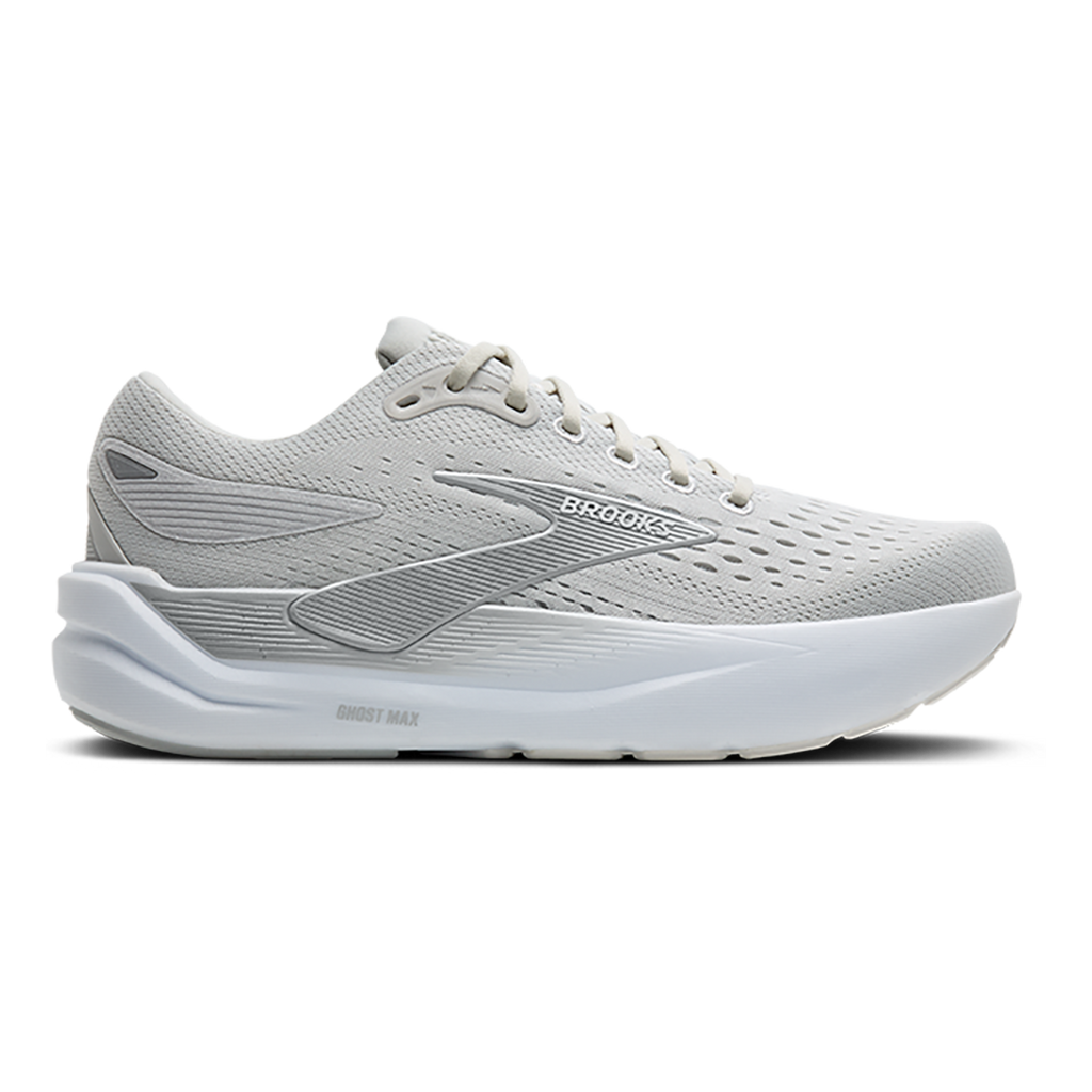 Brooks Ghost Max 3 — Primer Grey - Antarctica - Red — Size D — Width 8 — Alternate View 25