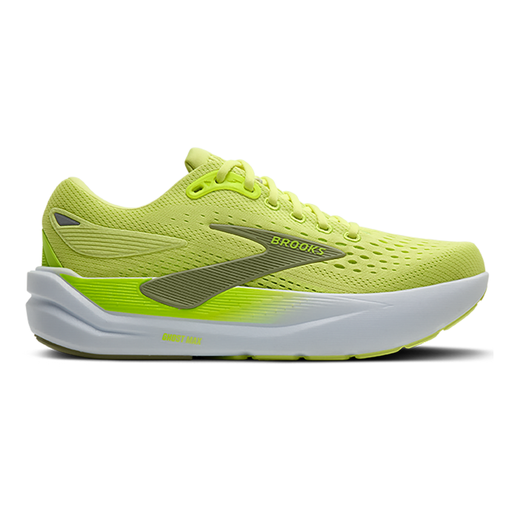 Brooks Ghost Max 3 — Primer Grey - Antarctica - Red — Size D — Width 8 — Alternate View 45