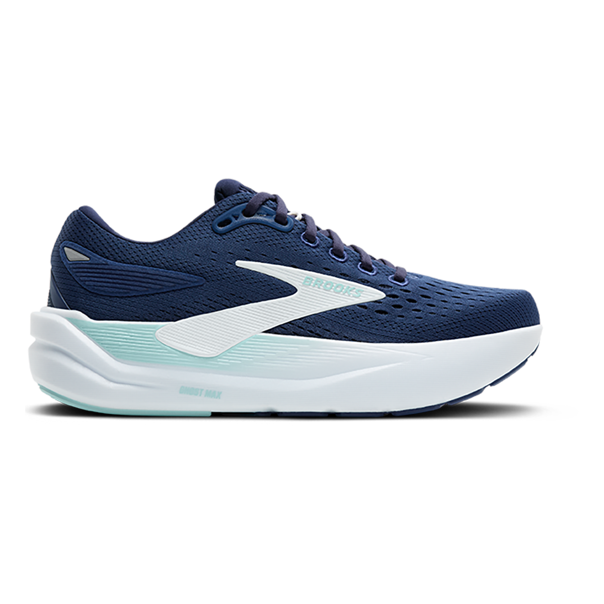 Brooks Ghost Max 3 — Primer Grey - Antarctica - Red — Size D — Width 8 — Alternate View 21