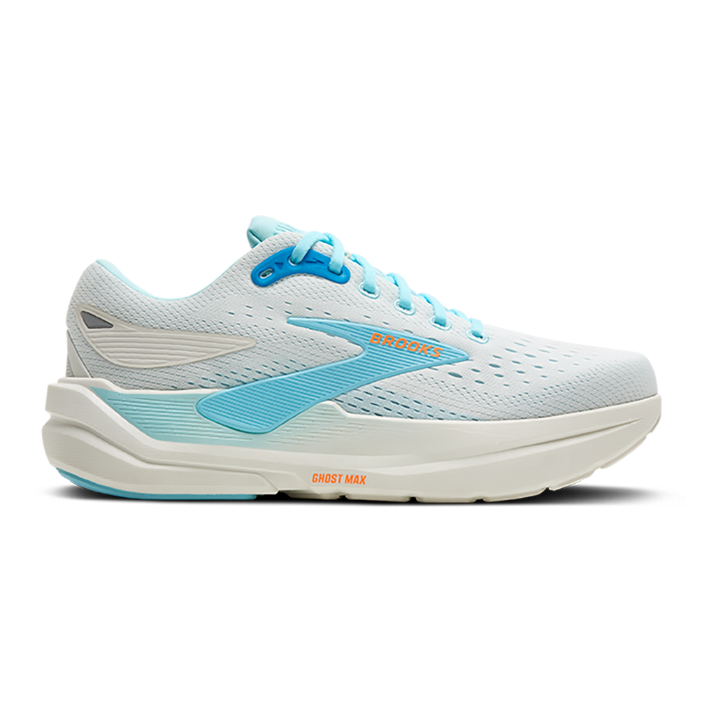Brooks Ghost Max 3 — Primer Grey - Antarctica - Red — Size D — Width 8 — Alternate View 29