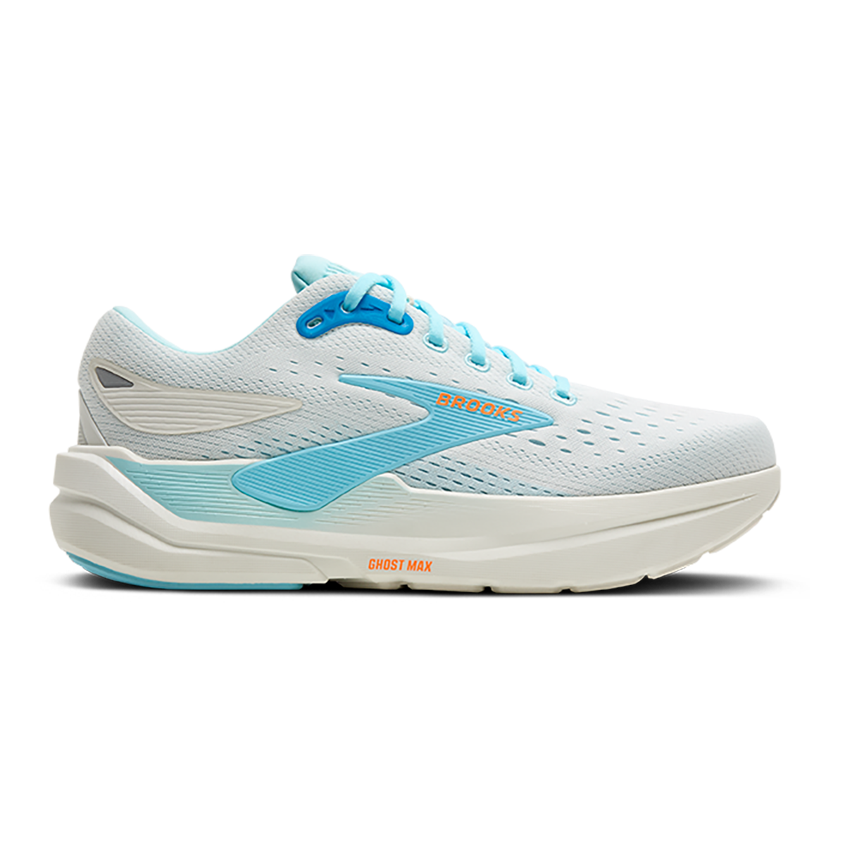 Brooks Ghost Max 3 — Primer Grey - Antarctica - Red — Size D — Width 8 — Alternate View 29