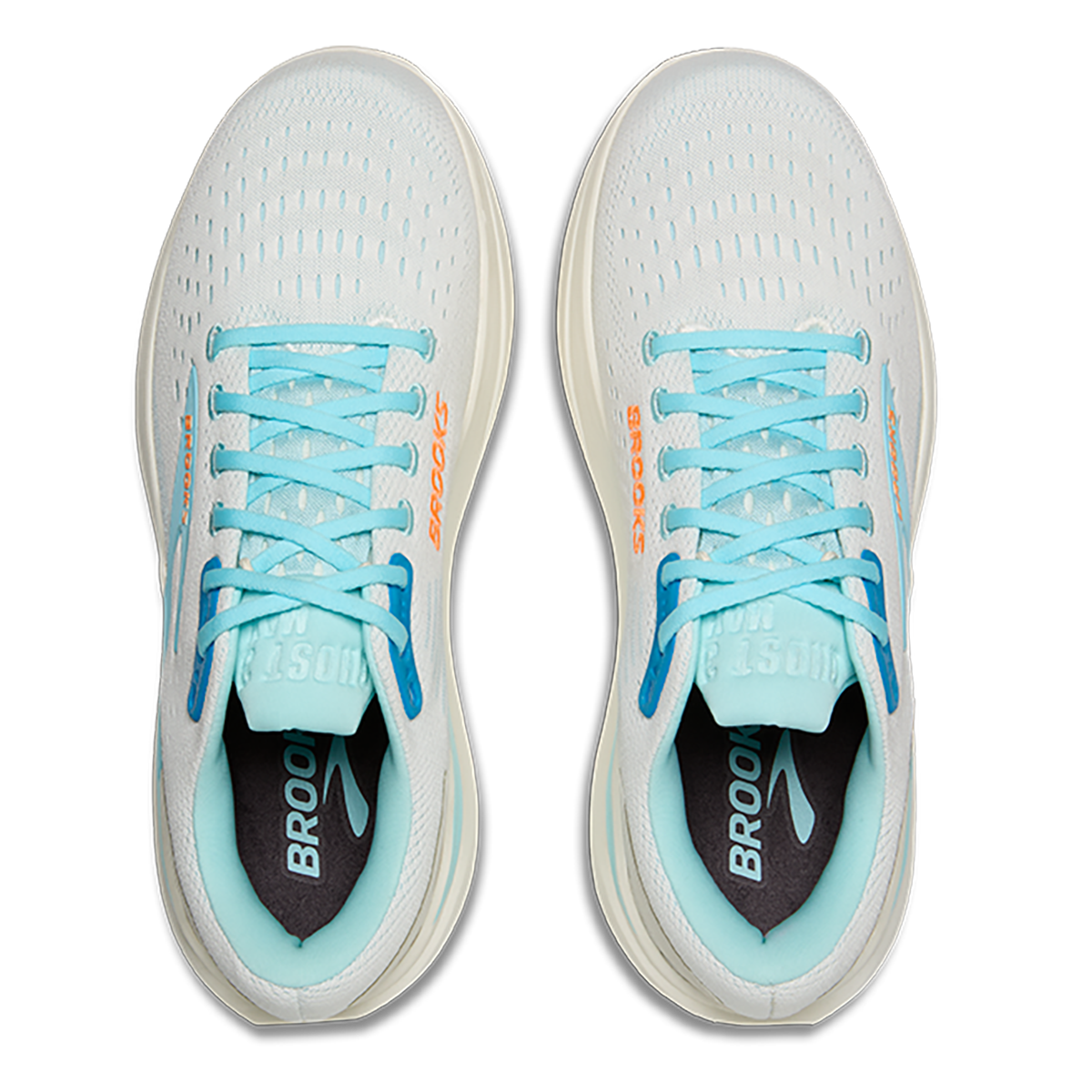 Brooks Ghost Max 3 — Primer Grey - Antarctica - Red — Size D — Width 8 — Alternate View 31