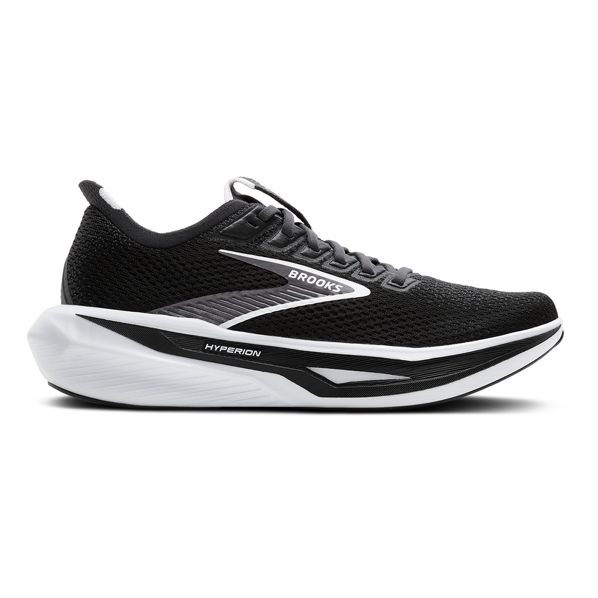 Brooks Hyperion 3 — Oyster Mushroom - Black - Tea — Size D — Width 9.5 — Front View