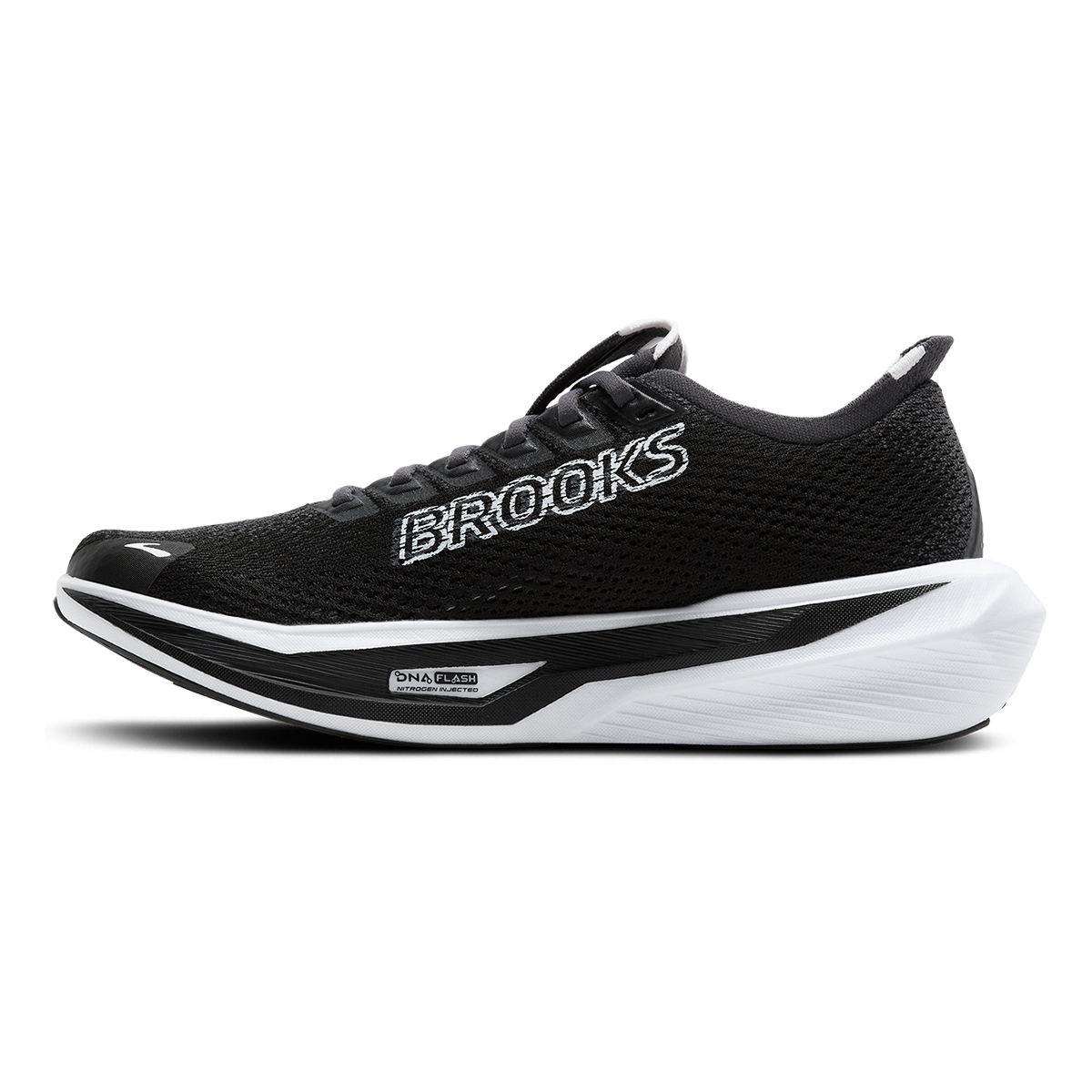 Brooks Hyperion 3 — Oyster Mushroom - Black - Tea — Size D — Width 9.5 — Side View