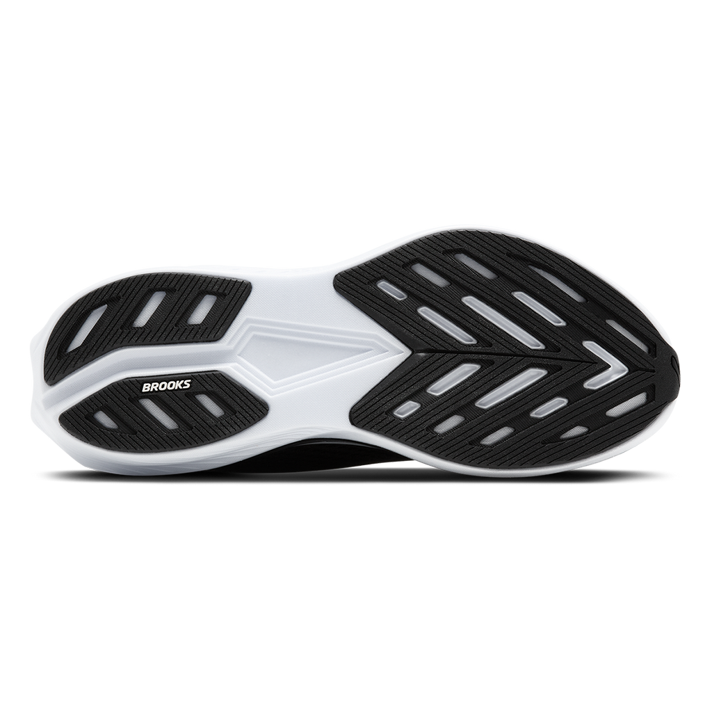 Brooks Hyperion 3 — Black - Grey - White — Size B — Width 7.5 — Top View