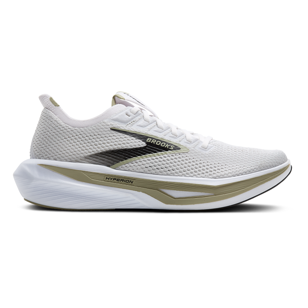 Brooks Hyperion 3 — Oyster Mushroom - Black - Tea — Size D — Width 9.5 — Detail View