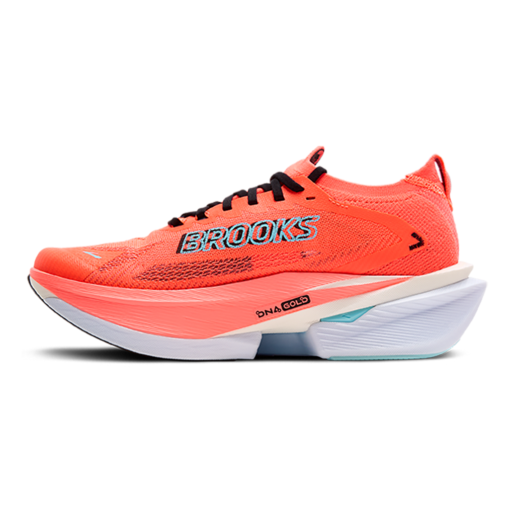 Brooks Hyperion Max 3 — Coconut - Green Gecko - Pink Clay — Size D — Width 8 — Lifestyle View