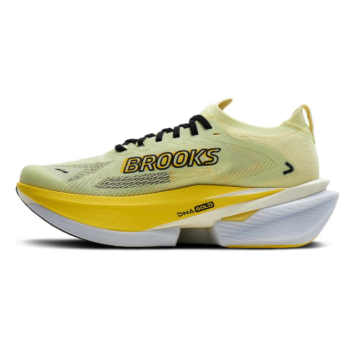 Brooks Hyperion Max 3 — Coconut - Green Gecko - Pink Clay — Size D — Width 8 — Side View