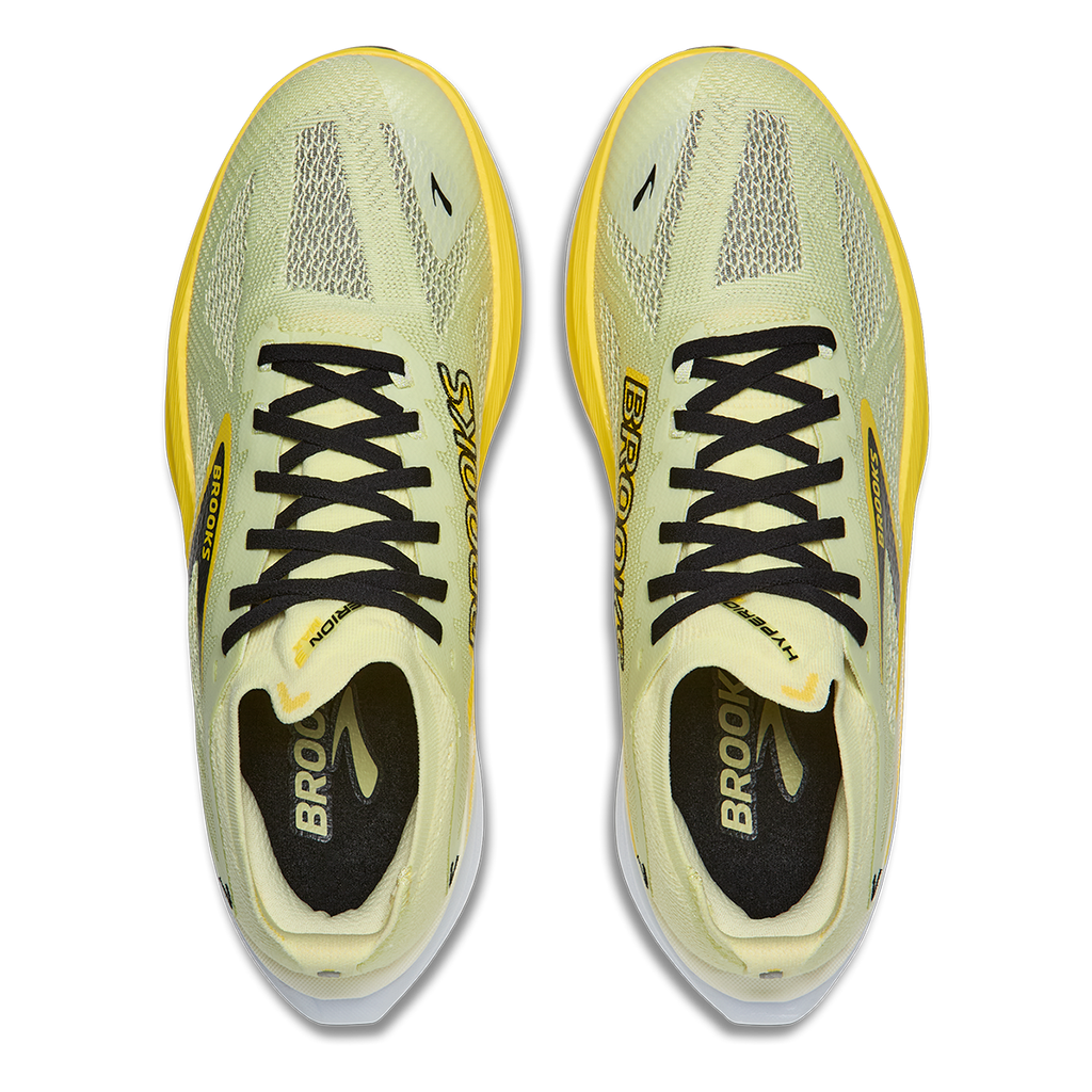 Brooks Hyperion Max 3 — Coconut - Green Gecko - Pink Clay — Size D — Width 8 — Back View