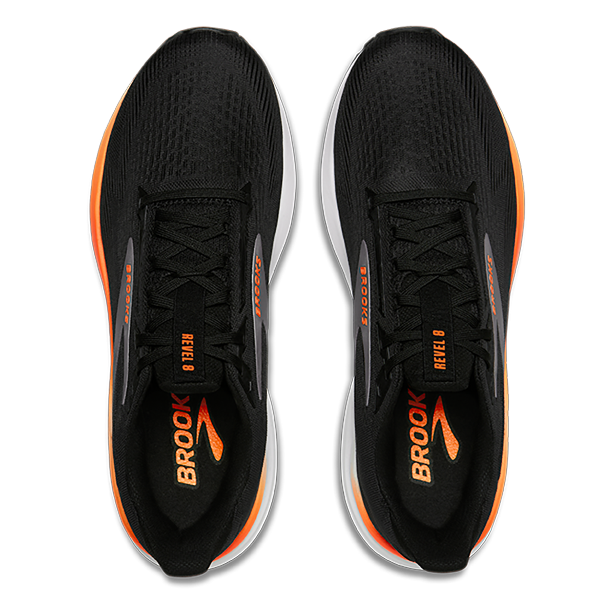 Brooks Revel 8 — Primer - Blackened Pearl — Size D — Width 7 — Back View