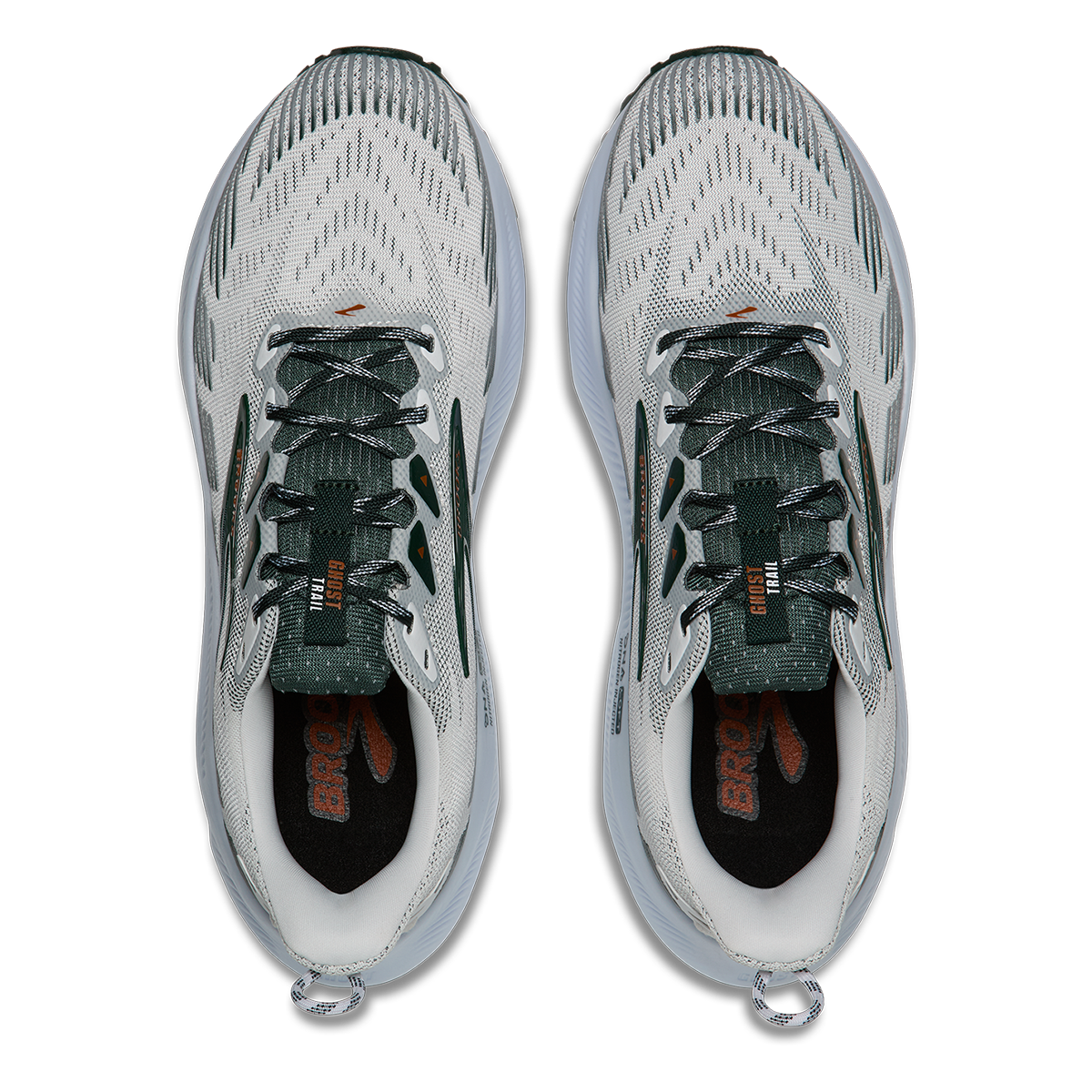 Brooks Ghost Trail — Atlantic Deep - Black - Green — Size D — Width 7 — Alternate View 30