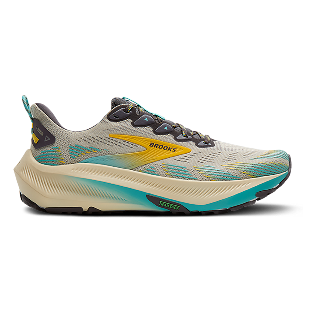 Brooks Ghost Trail — Atlantic Deep - Black - Green — Size D — Width 7 — Detail View