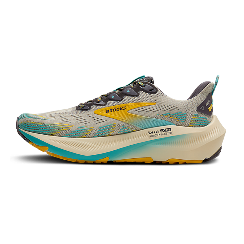 Brooks Ghost Trail — Atlantic Deep - Black - Green — Size D — Width 7 — Lifestyle View
