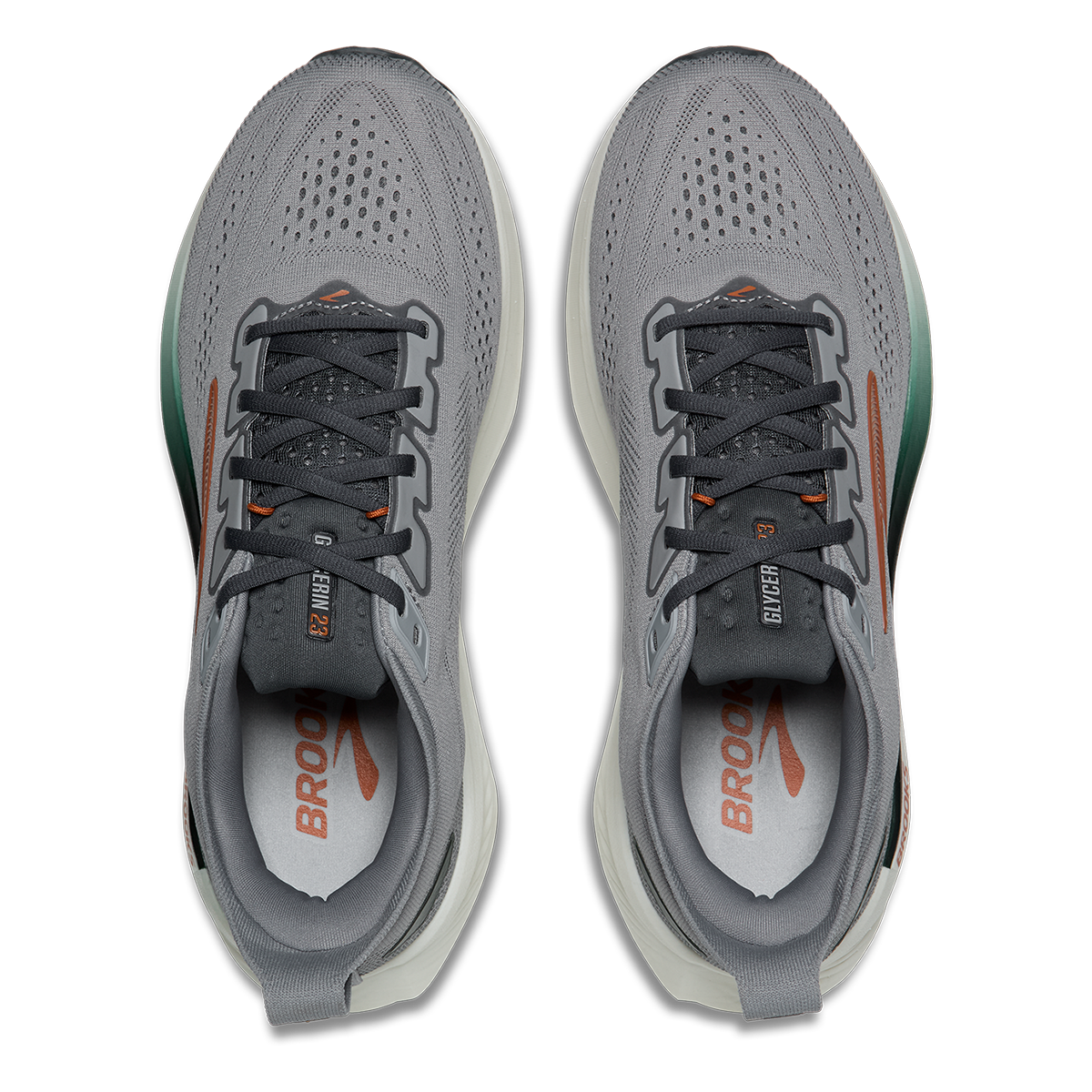 Brooks Glycerin 23 — Atlantic Deep - GreyMist - Coconut — Size D — Width 7 — Alternate View 59